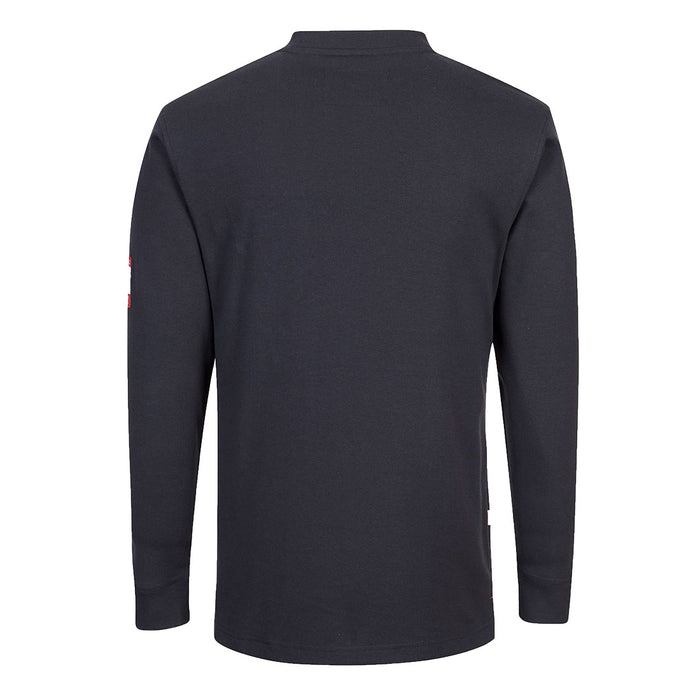 Portwest FR32 - Bizflame Knit FR Long Sleeve Henley - Navy
