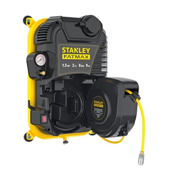 Stanley Stanley FatMax 1.5 HP 8 Bar Wall Mounted Air Compressor With 9m Hose 240V 8215410STF585