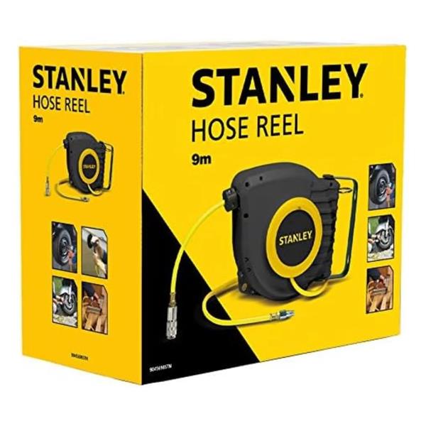 Stanley Stanley 9M Air Hose Reel with Quick Connect Fittings (6.5x10mm) 9045698STN