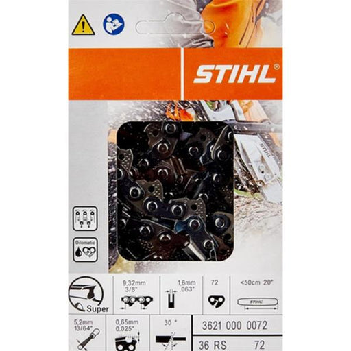 Stihl Stihl 20 Inch Cut Chain 3/8 .063 (72 Links) 36210000072 36210000072