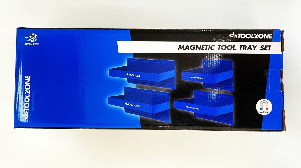 Toolzone 4Pc Magnetic Tool Trays - AU365 AU365
