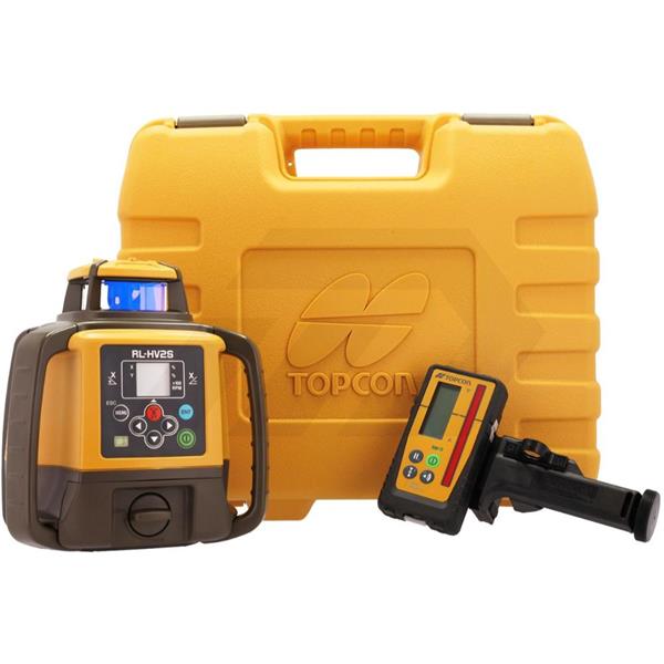 Topcon Topcon Laser Dual Slope Level RL-HV2S/E with LS-100D mm Receiver, With Aluminium Tripod and Staff 1051612-24K
