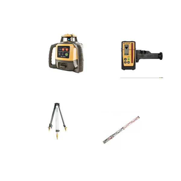 Topcon Topcon Laser Level RL-H5A with LS100-D Digital mm Receiver + Tripod and Staff 1026027-01K