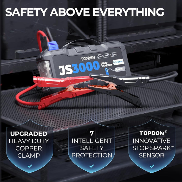 Topdon TOPDON JS3000 12V 3000A Battery Booster Jump Pack