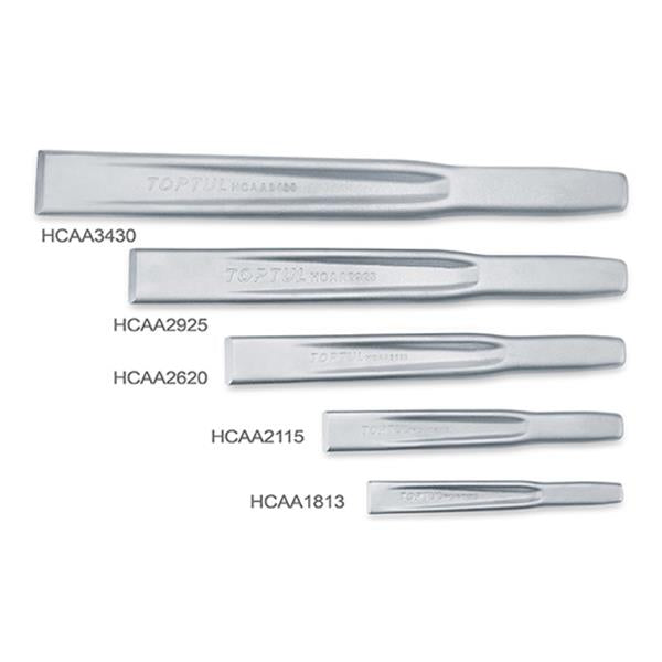 Toptul Toptul Ribbed flat chisels (21-34mm)