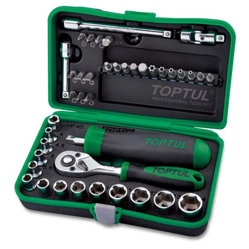 Toptul Toptul 1/4" Dr Socket & Bit Set 41pc GADW4101