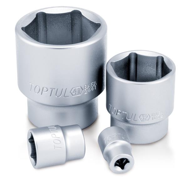 Toptul Toptul 1/2" Drive Socket Satin 6pt (10-32mm)