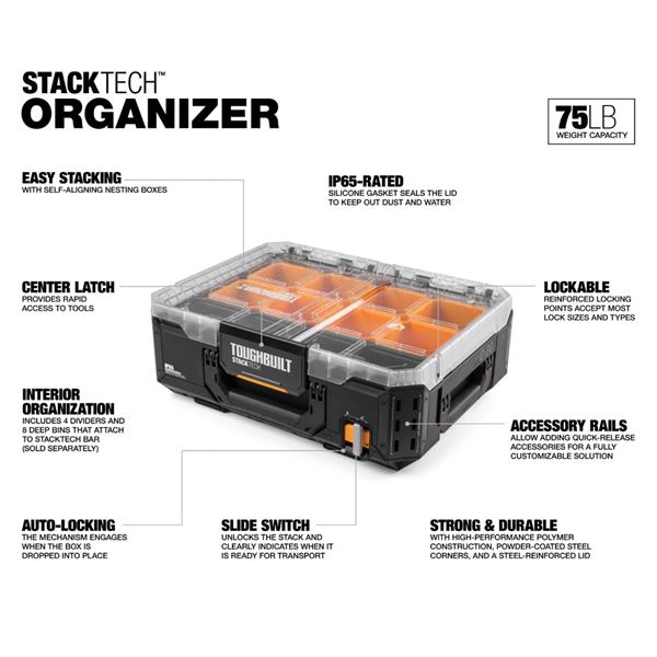 Toughbuilt Toughbuilt StackTech Organiser TB-B1-O-30 TB-B1-O-30