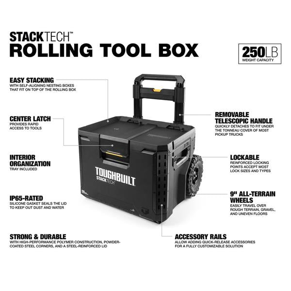 Toughbuilt Toughbuilt StackTech Rolling Tool Box TB-B1-B-70R TB-B1-B-70R