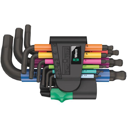 Wera Wera Hex-Plus Multi-color Stubby Allen Key Set (Metric) WER-05133164001