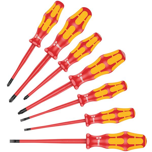 Wera Wera 160 iSS/7 Kraftform Plus Slimline VDE Screwdriver Set 7 Piece – 05135961001 WER-05135961001