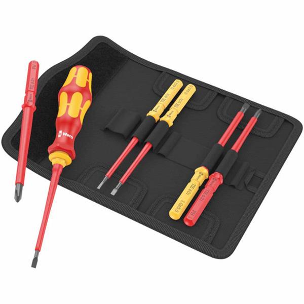 Wera Wera Kraftform Kompakt VDE 7 Universal 1 Interchangeable Screwdriver Set 7 Piece – 05006600001 WER-05006600001