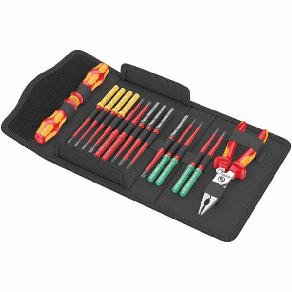 Wera Wera Kraftform Kompakt VDE Extra Slim 1 Interchangeable Screwdriver Set 17 Piece – 05006612001 WER-05006612001