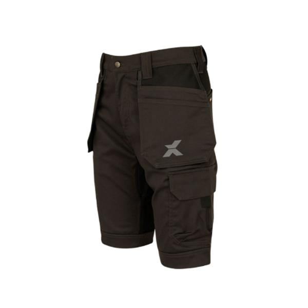 Xpert Xpert XPP6610 Pro Stretch+ Holster Pocket Work Shorts Grey/Black