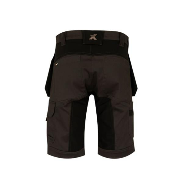 Xpert Xpert XPP6610 Pro Stretch+ Holster Pocket Work Shorts Grey/Black